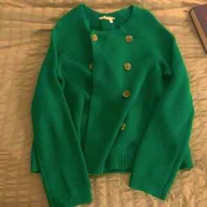 Anthropologie Sweater Kelly Green